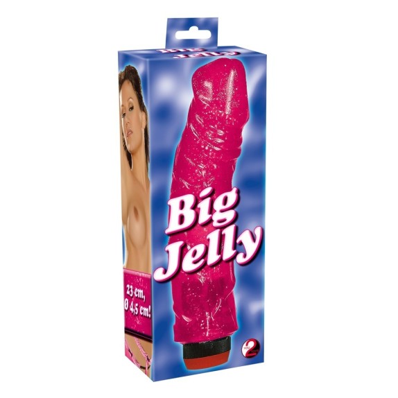 VIBRATORE VAGINALE IN JELLY SEX TOY CM. 23