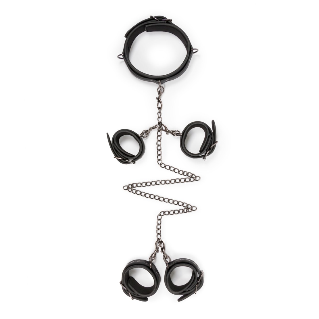 SET BONDAGE CON COLLARE MANETTE E CAVIGLIERE...