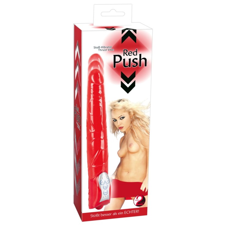 VIBRATORE SEXY CHE SI MUOVE SU E GIU' PIU VIBRAZIONE PUSH IT