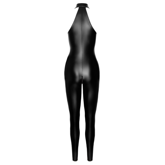 TUTA INTERA SEXY PER DONNA IN SPANDEX E STRASS CON CERNIERE SU BUSTO E CAVALLO