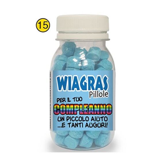 CARAMELLE FINTO VIAGRA WIAGRAS CON FRASI PER EVENTI