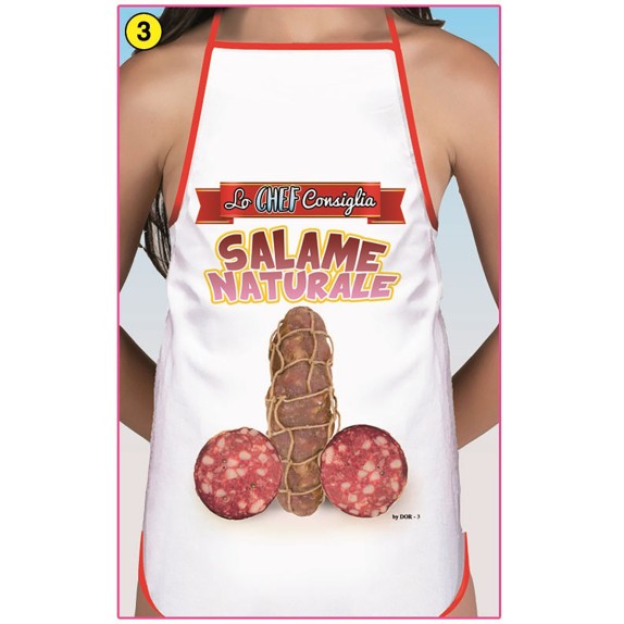 GREMBIULE SCHERZOSO SEXY PER LEI LO CHEF CONSIGLIA