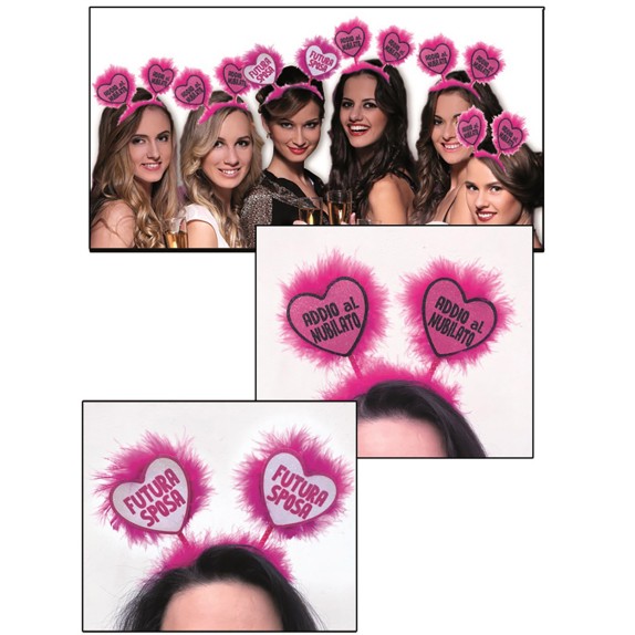 SET DI 6 CERCHIETTI 1 PER LA FUTURA SPOSA E 5 PER LE AMICHE