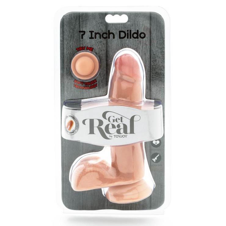 FALLO REALISTICO MORBIDO CON VENTOSA SEX TOY CM. 17,5