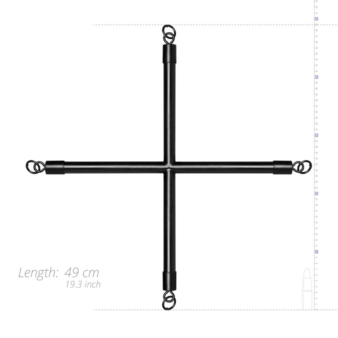 HOGTIE CROSS BAR IN ALLUMINIO CON MOSCHETTONI...