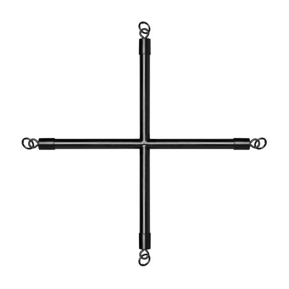 HOGTIE CROSS BAR IN ALLUMINIO CON MOSCHETTONI TONDI E MANETTE