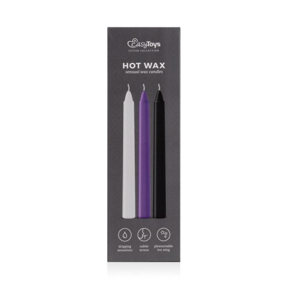 SET DI 3 CANDELE PICCOLE PER GIOCHI SADOMASO HOT WAX CANDLES