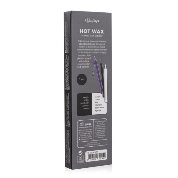 SET DI 3 CANDELE PICCOLE PER GIOCHI SADOMASO HOT WAX CANDLES