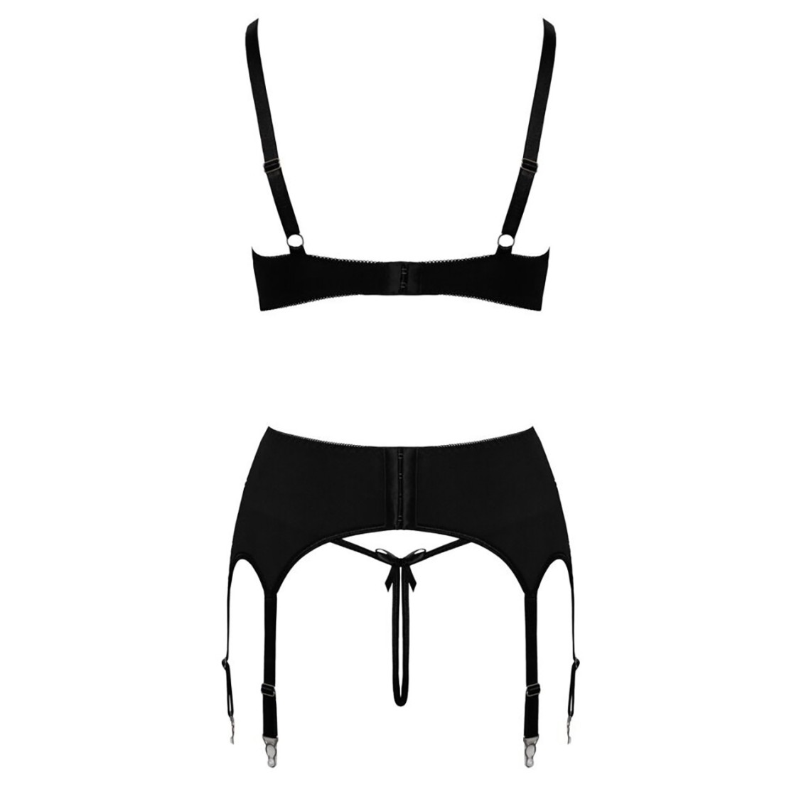SET 3 PEZZI COMPLETO INTIMO SEXY APERTO...