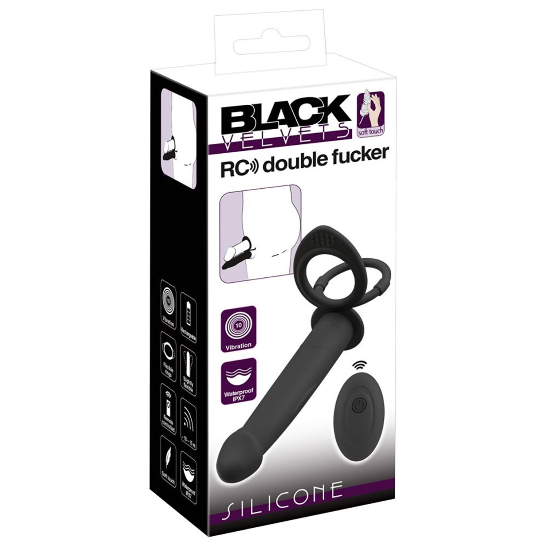 VIBRATORE A FALLO CON ANELLI PER LA DOPPIA...
