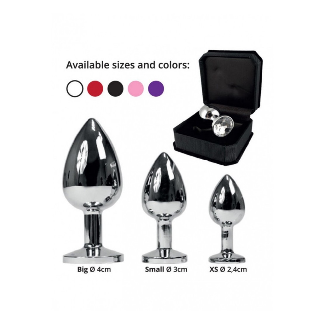 BUTTPLUG TAPPO ANALE CON GIOIELLO IN ACCIAIO...