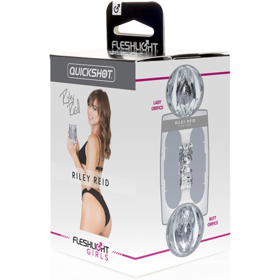 RILEY REID MASTURBATORE PER UOMO DOPPIO FLESHLIGHT QUICKSHOT
