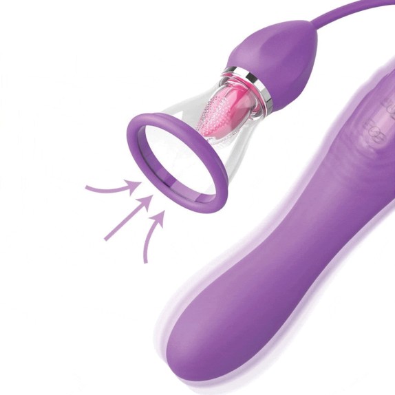 SEX TOY 3IN1 CON LINGUA E POMPETTA PER SUZIONE AUTOMATICA