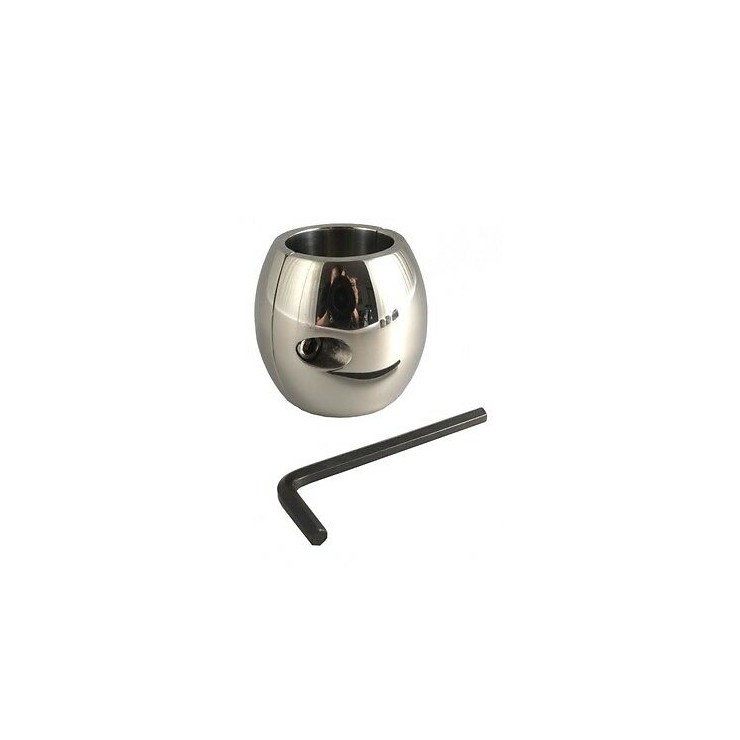ALLUNGA TESTICOLI IN ACCIAIO SEX TOY DONUT BALL STRETCHER 2