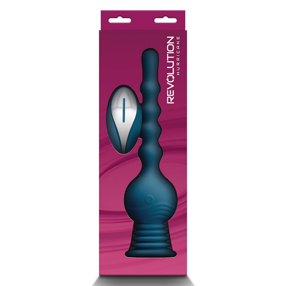 SEX TOY VIBRANTE CON INTENSE VIBRAZIONI UNISEX CON TELECOMANDO REVOLUTION HURRICANE
