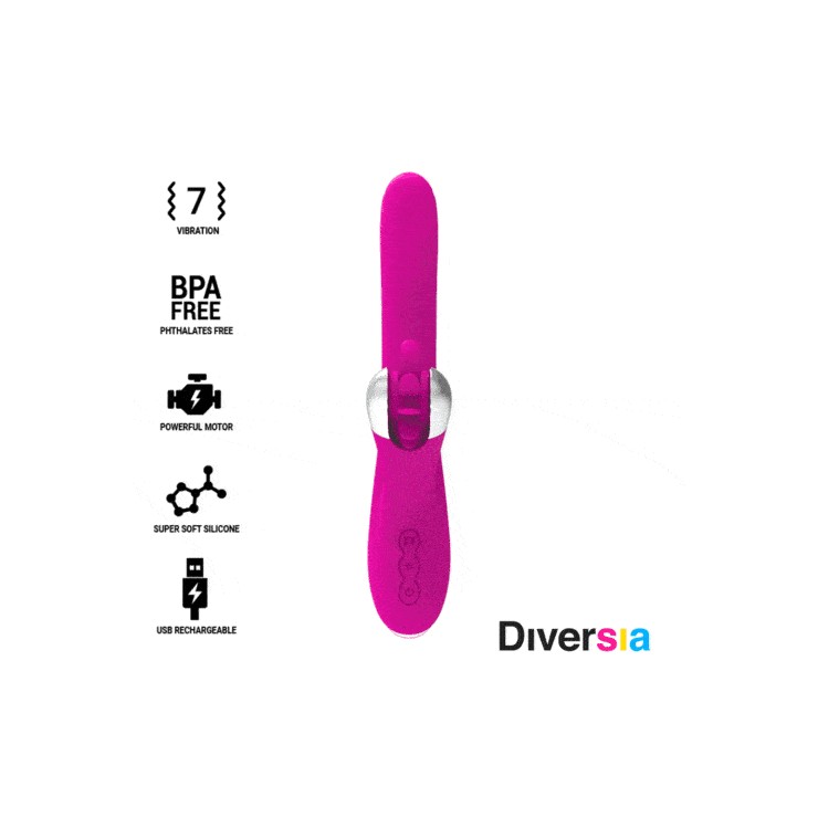 RABBIT VIBRATORE STIMOLATORE CLITORIDEO E DEL PUNTO G...