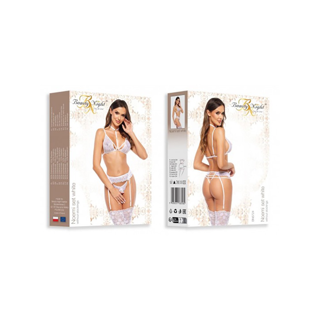COMPLETO INTIMO SEXY DONNA SET 3 PEZZI...