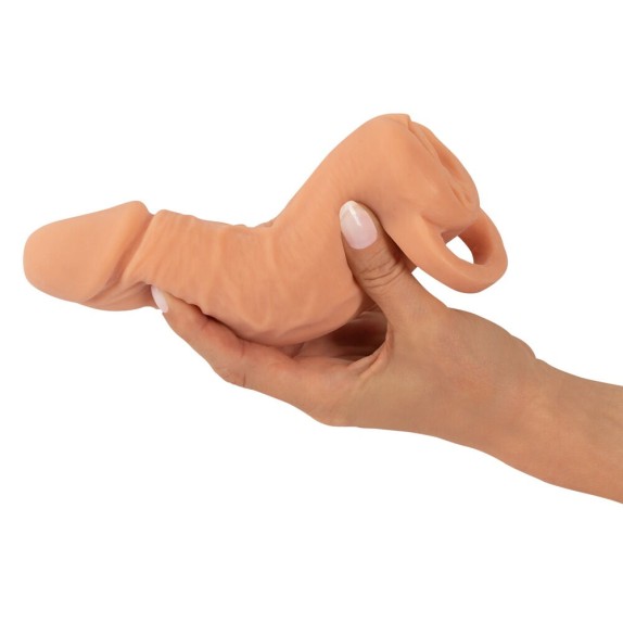 PROLUNGA E MASTURBATORE 2IN1 PER UOMO CON ANELLO MEDIUM O LARGE