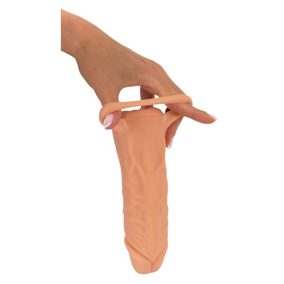 PROLUNGA E MASTURBATORE 2IN1 PER UOMO CON ANELLO MEDIUM O LARGE