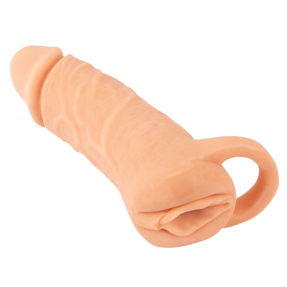 PROLUNGA E MASTURBATORE 2IN1 PER UOMO CON ANELLO MEDIUM O LARGE