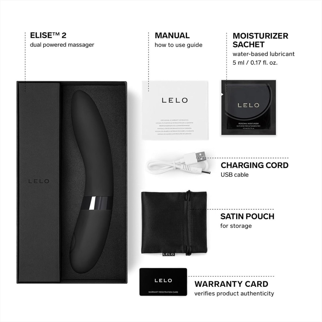VIBRATORE LELO ELISE 2 CON CARICABATTERIE