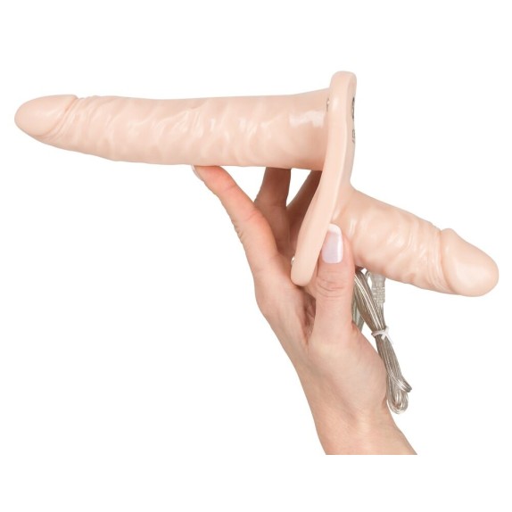 STRAP-ON VIBRANTE PER DONNA SEX TOY DOPPIO DILDO