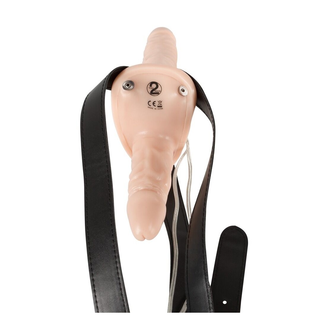 STRAP-ON VIBRANTE PER DONNA SEX TOY DOPPIO DILDO