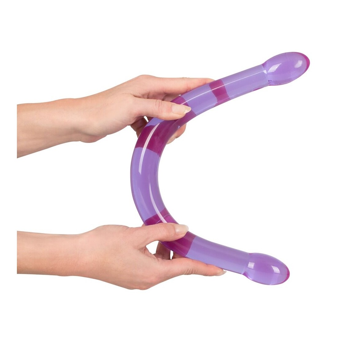 DOUBLE TROUBLE SLENDER FALLO DOPPIO VIOLA 45 CM