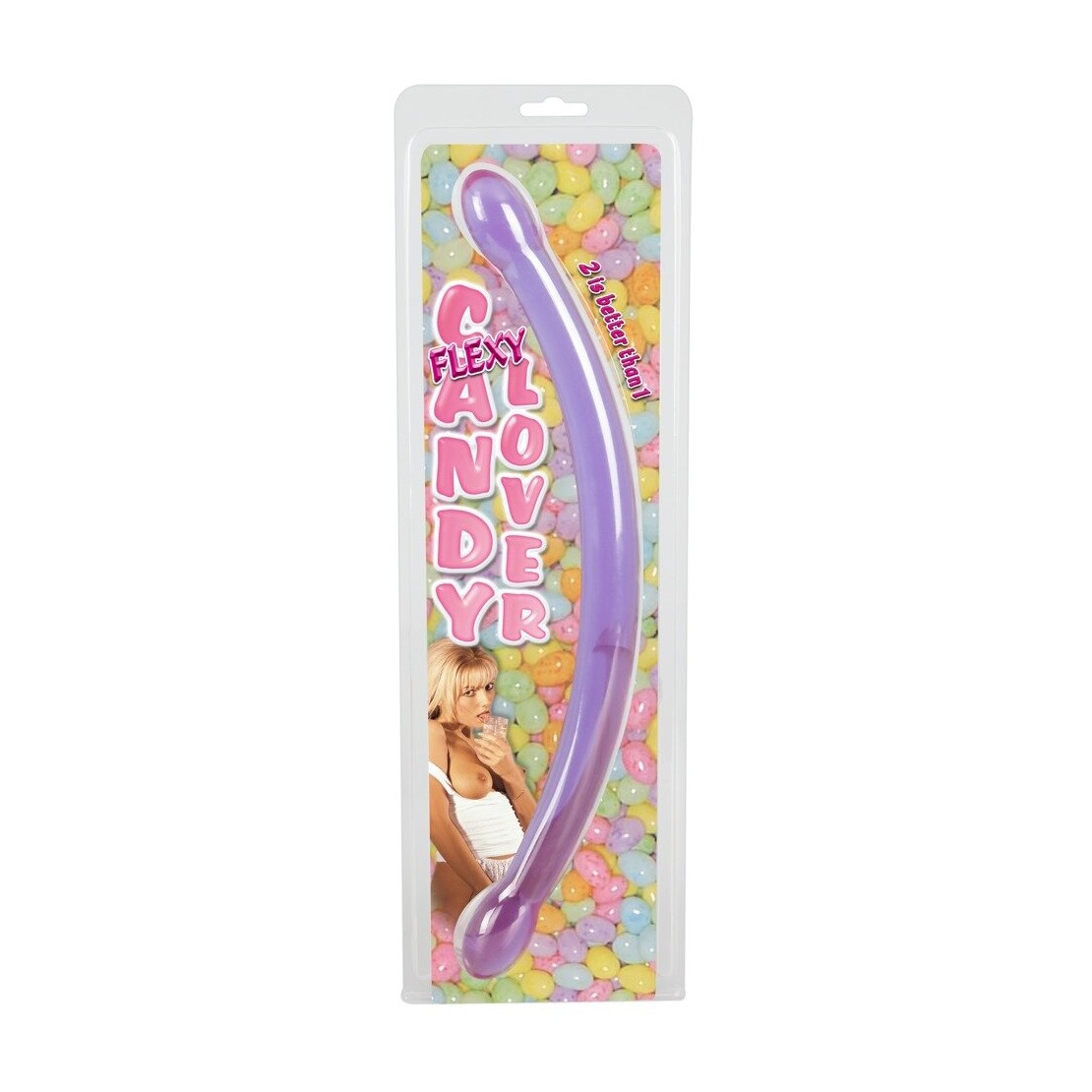 DOUBLE TROUBLE SLENDER FALLO DOPPIO VIOLA 45 CM