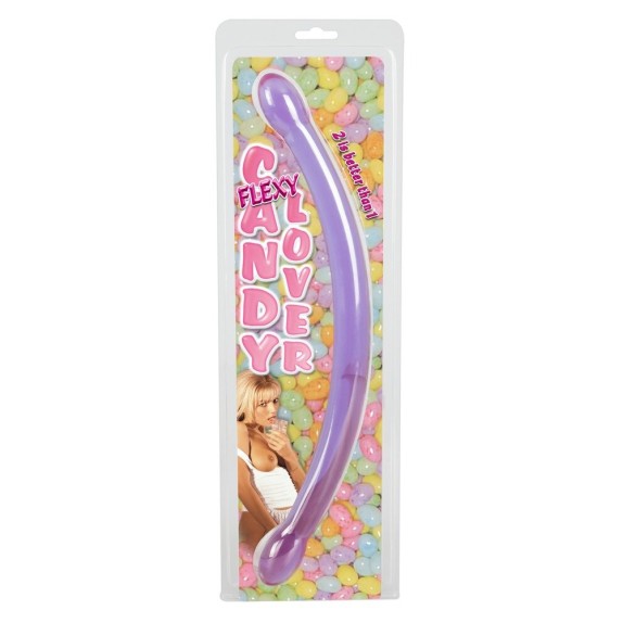 DOUBLE TROUBLE SLENDER FALLO DOPPIO VIOLA 45 CM