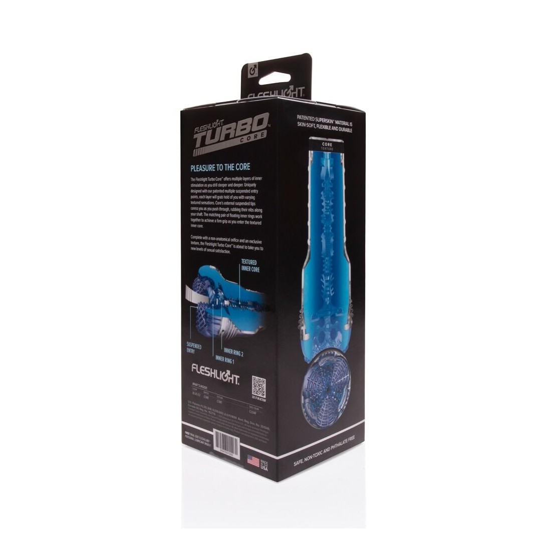 FLESHLIGHT TURBO CORE TRASPARENTE CON CANALE...