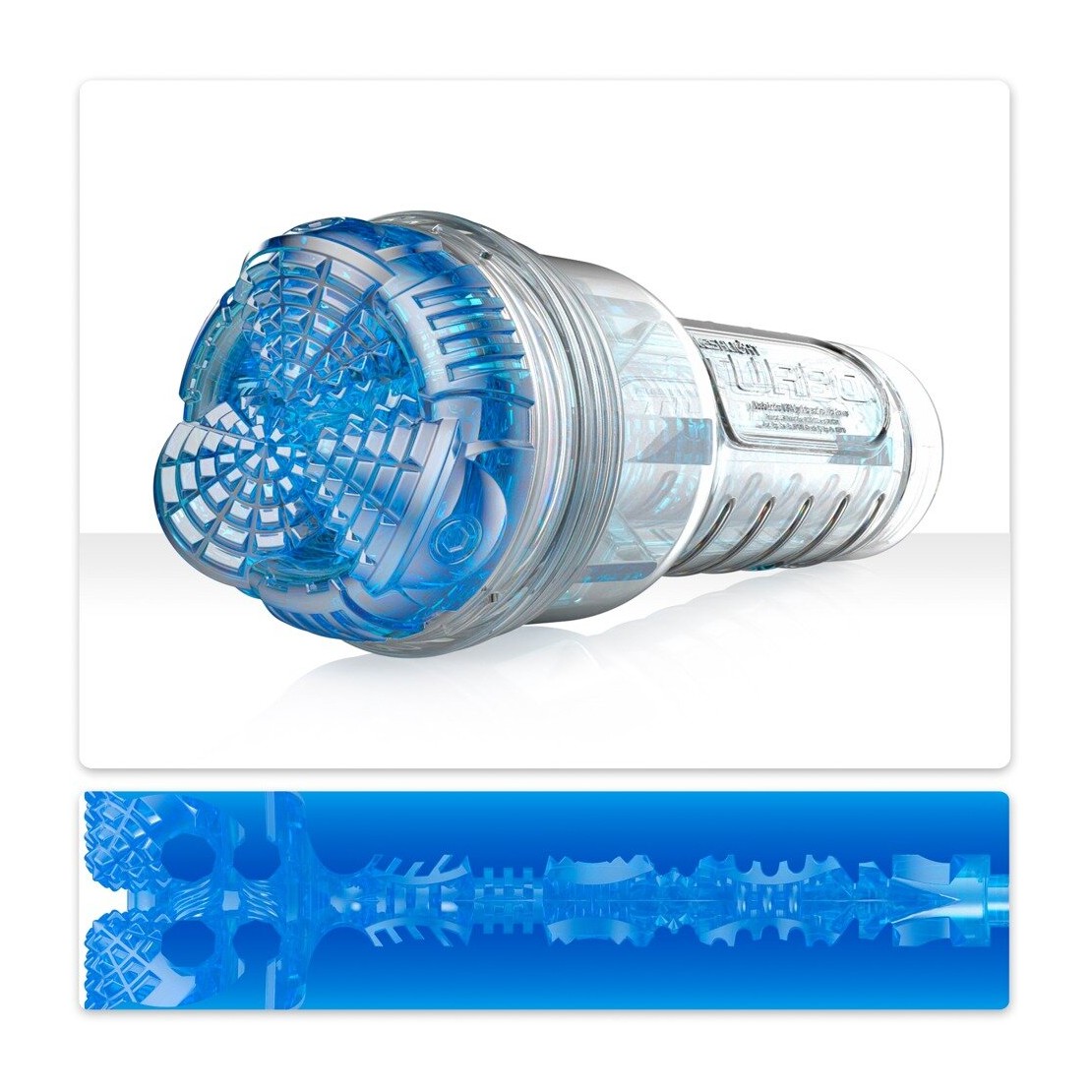 FLESHLIGHT TURBO CORE TRASPARENTE CON CANALE...