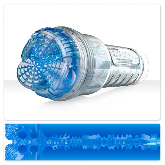 FLESHLIGHT TURBO CORE TRASPARENTE CON CANALE STRETTO E ANELLI INTERNI