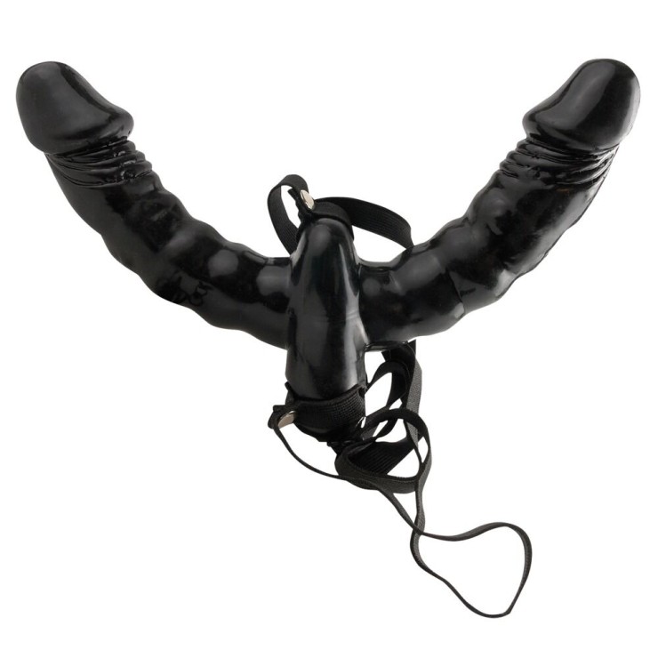 STRAP ON PER LESBICHE VIBRANTE DOUBLE DELIGHT 2