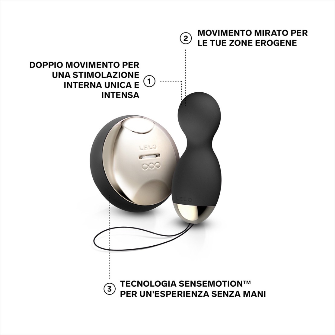 HULA BEADS PALLINE RUOTANO E VIBRANO WIRELESS