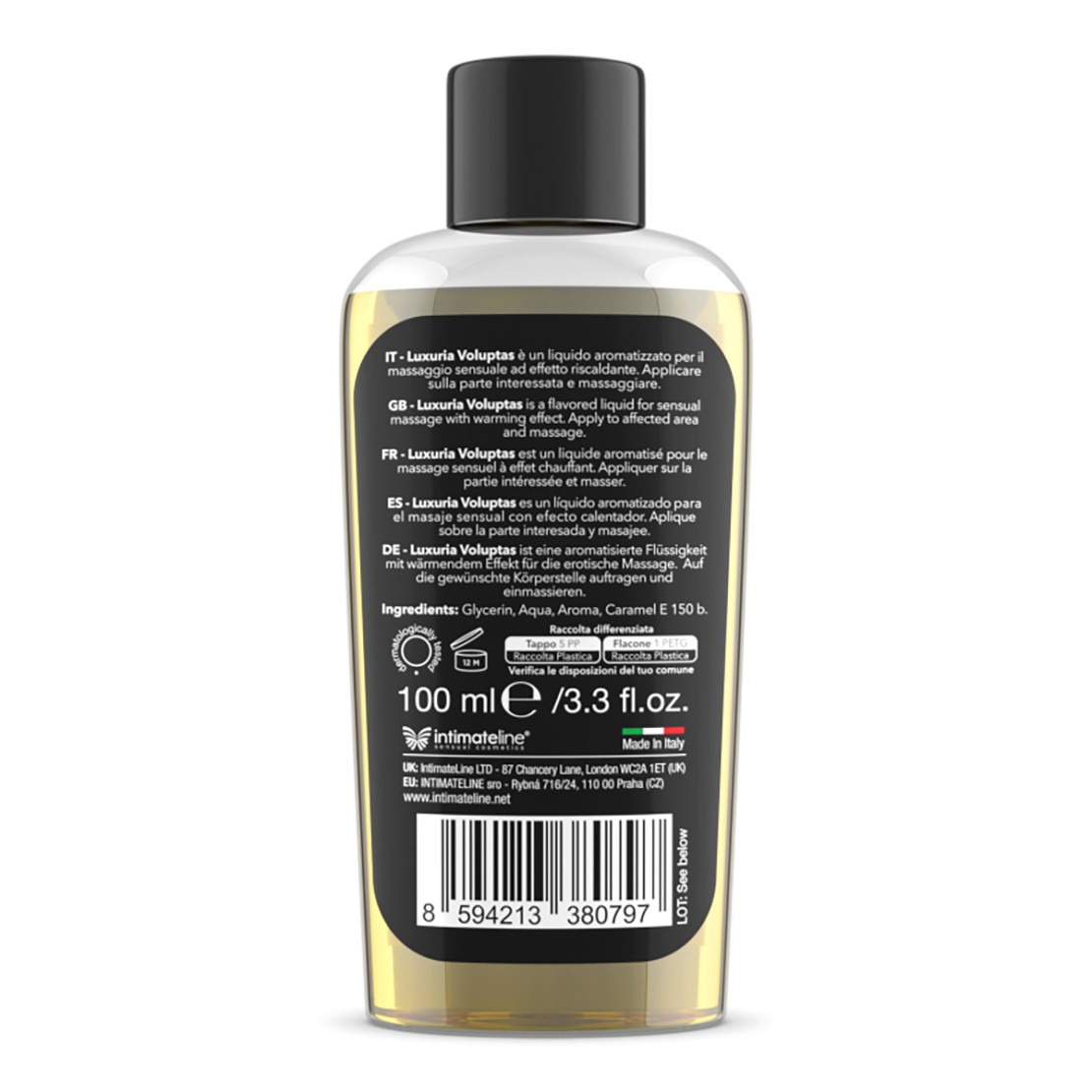 OLIO COMMESTIBILE PER MASSAGGIO SEXY ALLA VANIGLIA