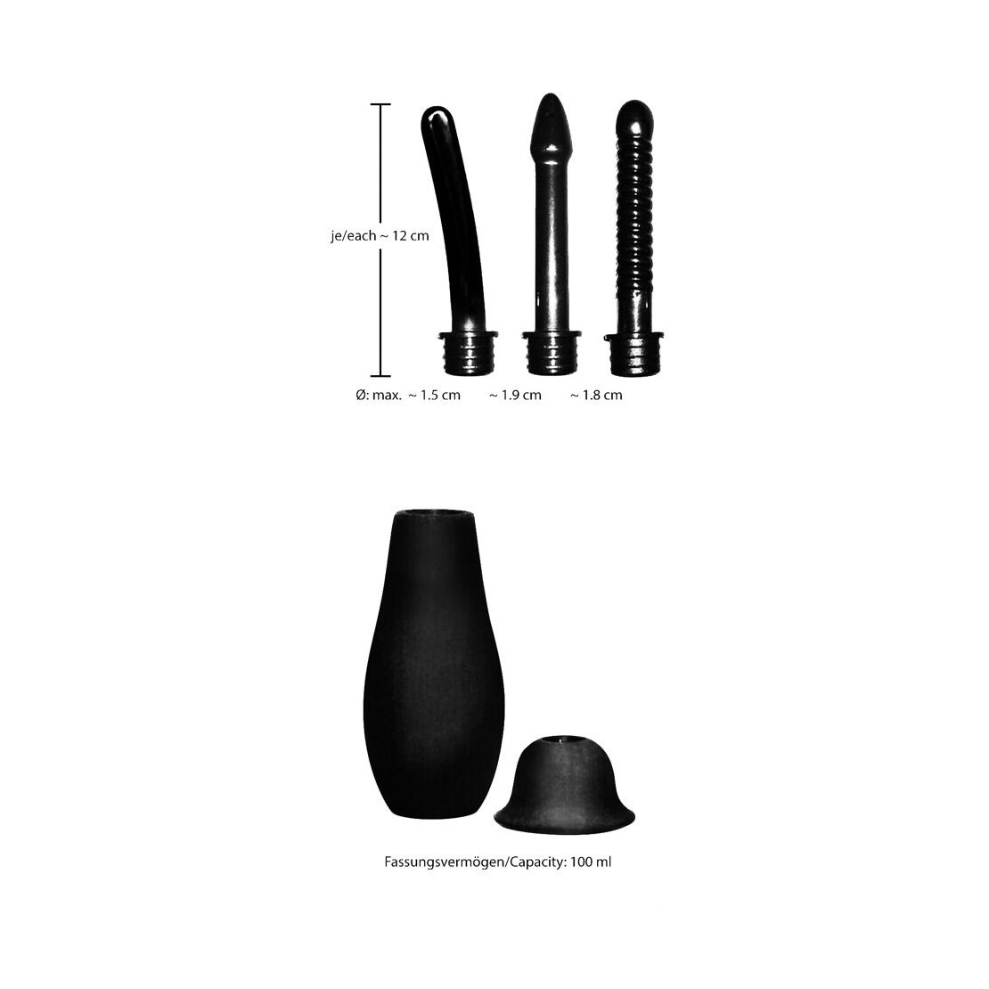 DOCCIA INTIMA CON BECCUCCI INTERCAMBIABILI SEX...