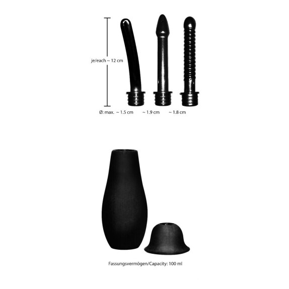 DOCCIA INTIMA CON BECCUCCI INTERCAMBIABILI SEX TOY ANALE