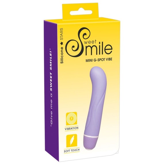 VIBRATORE PICCOLO PUNTO G SMILE LILLA IN SILICONE
