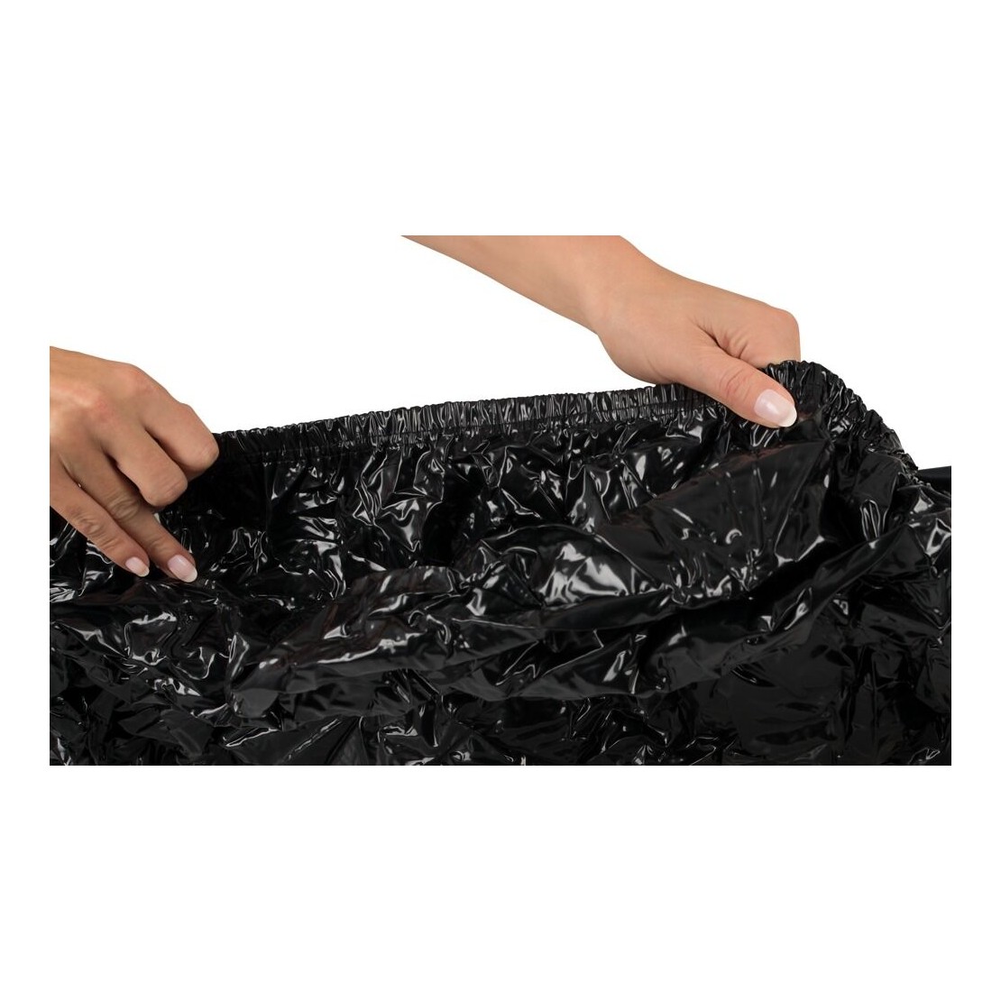 LENZUOLO IMPERMEABILE NERO CON ANGOLI 220*220