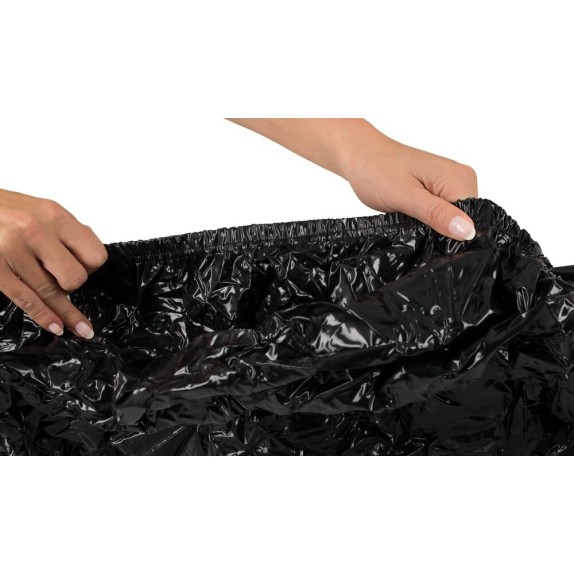 LENZUOLO IMPERMEABILE NERO CON ANGOLI 220*220