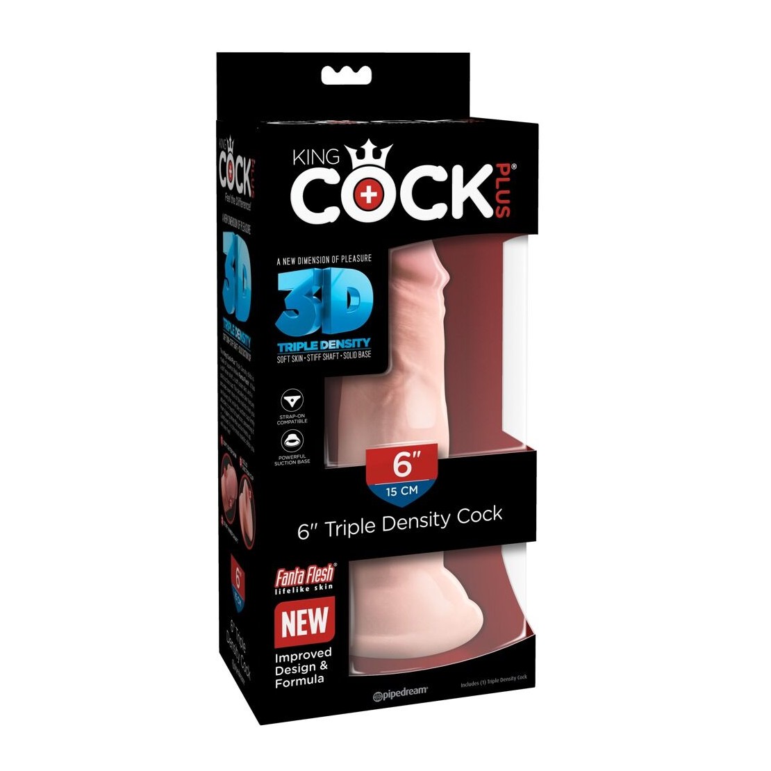 DILDO MORBIDO 15 CM TRIPLA DENSITA' CON VENTOSA...