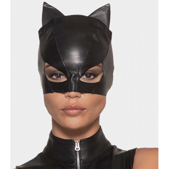 MASCHERA SEXY DA GATTA IN FINTA PELLE PER DONNA CATANZARO'