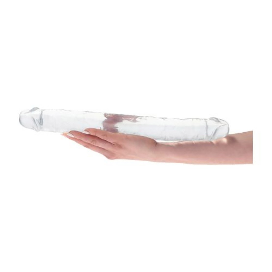 DILDO TRASPARENTE FALLO REALISTICO DOPPIA TESTA...