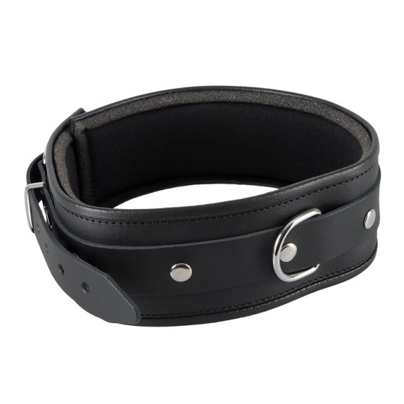 COLLARE ALTO SEXY IN CUOIO REGOLABILE CON FIBBIA