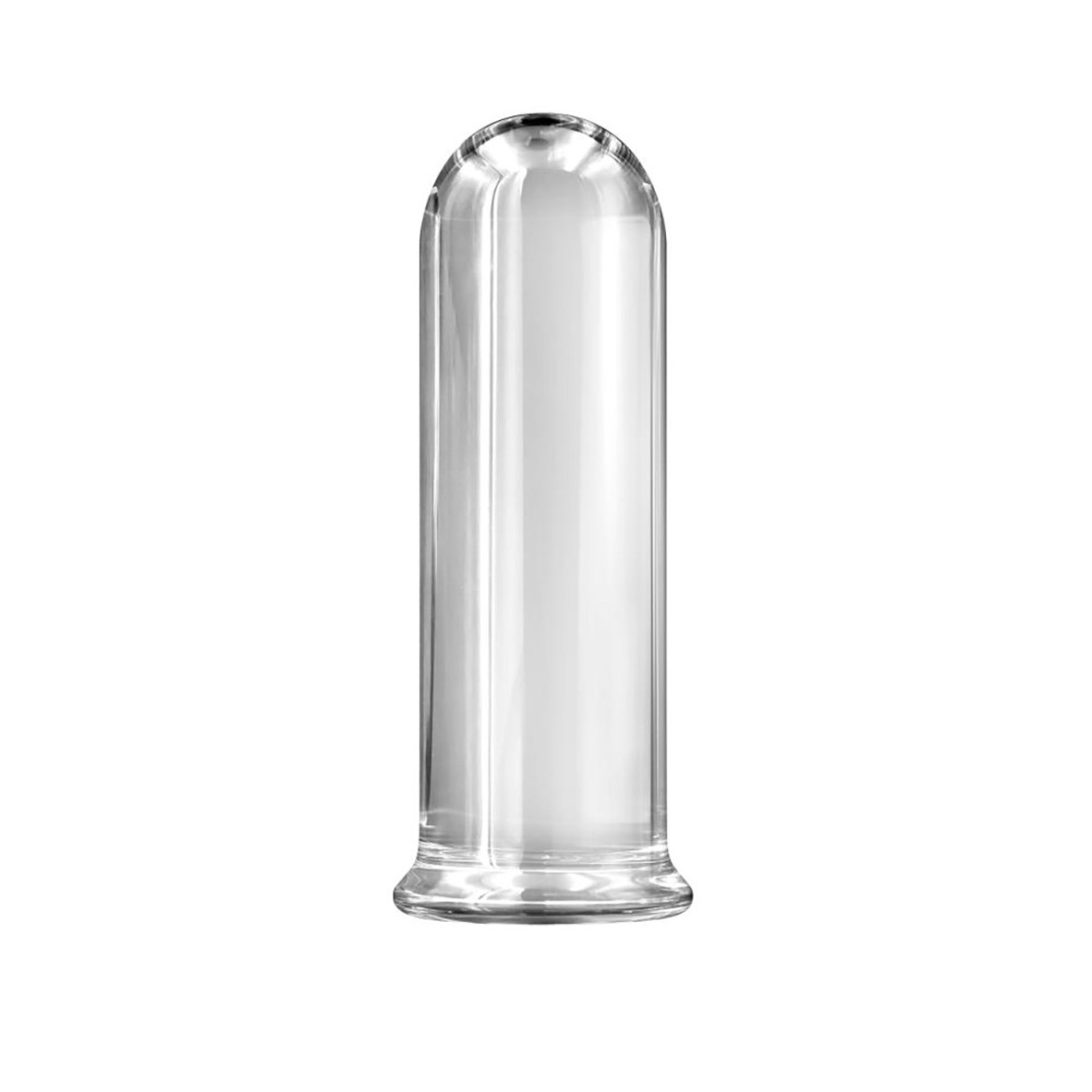 DILDO IN VETRO LISCIO A FORMA CILINDRICA DA...