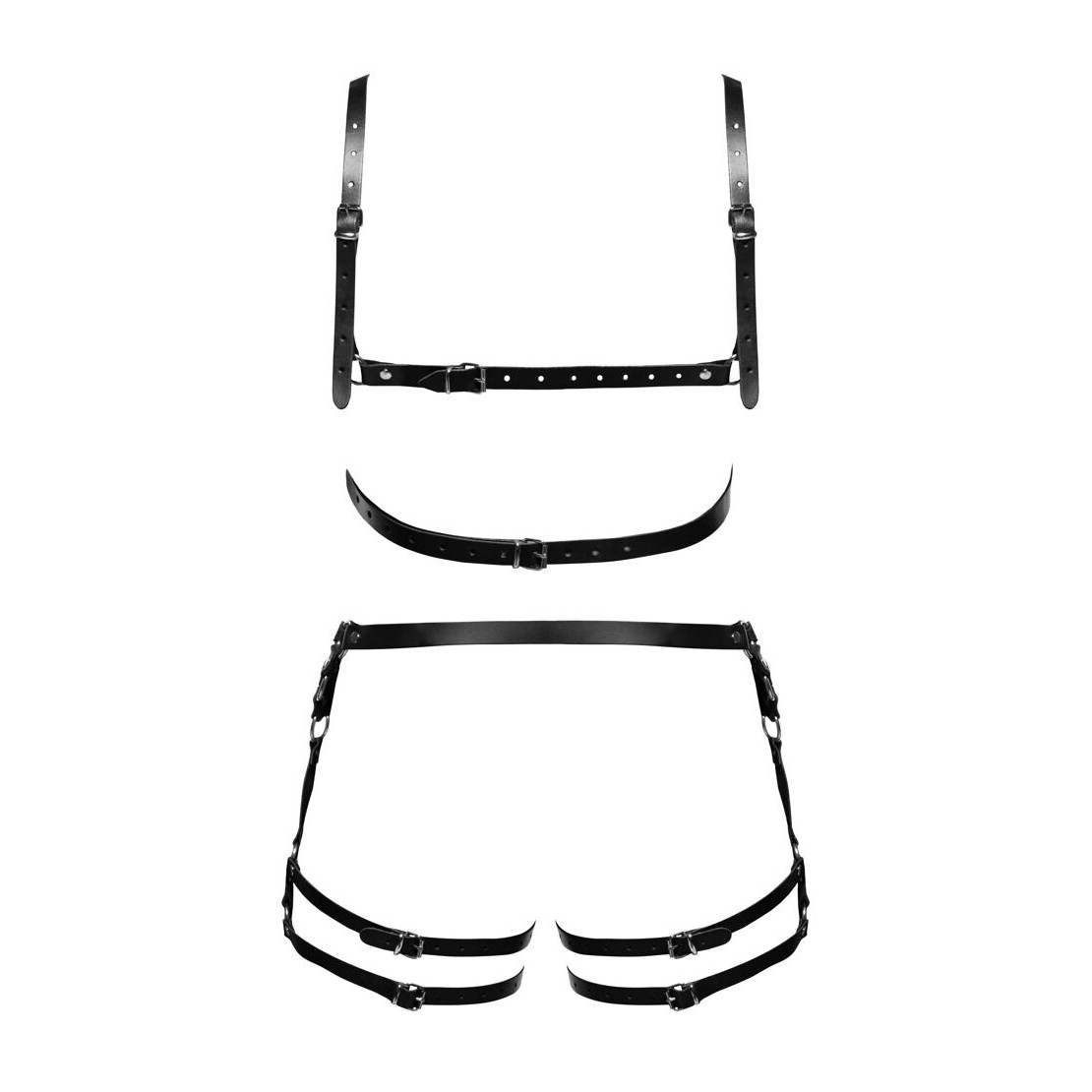 HARNESS UOMO SEXY IN PELLE SET 2 PEZZI...