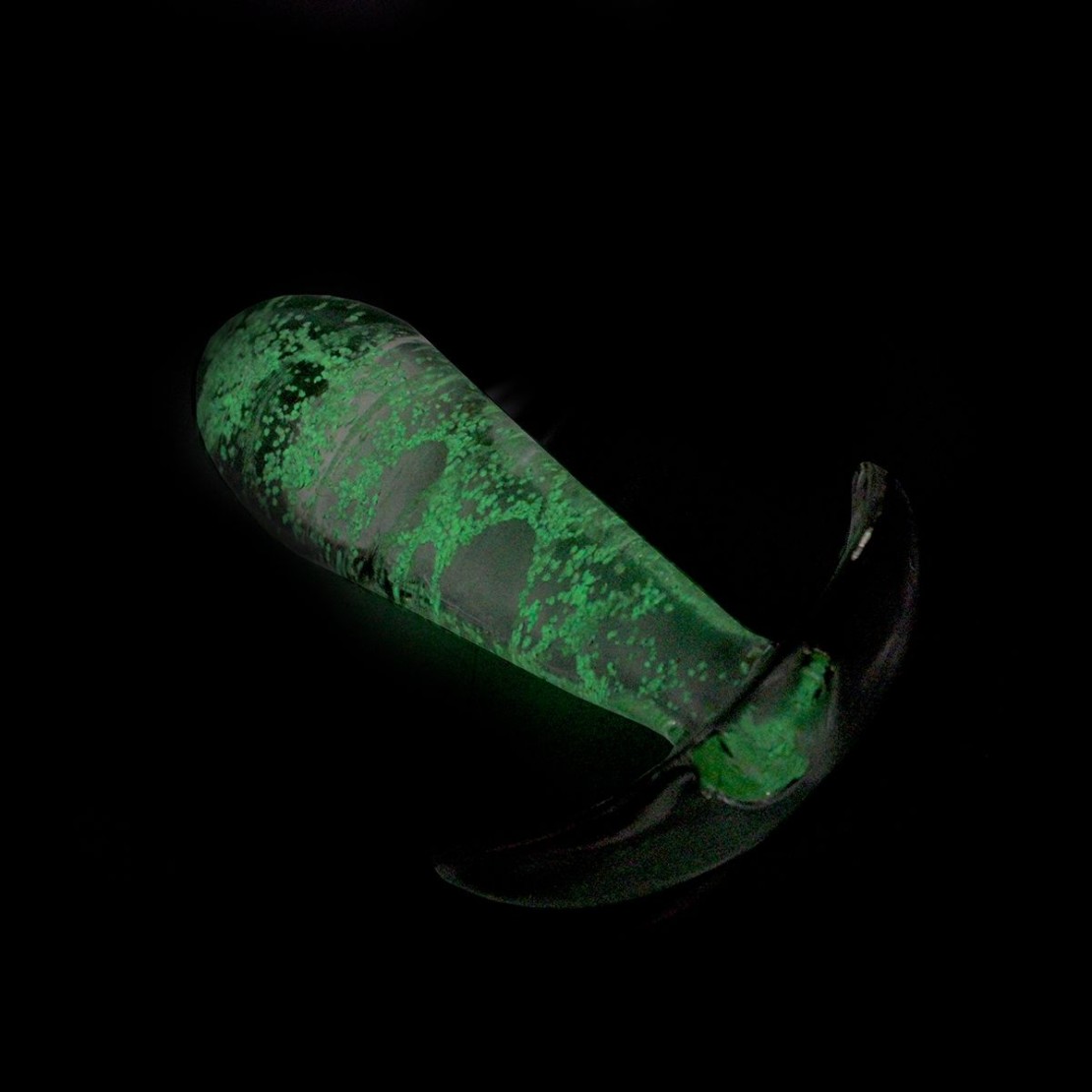 PLUGA ANALE IN VETRO SEX TOY UNISEX GLOW IN THE...