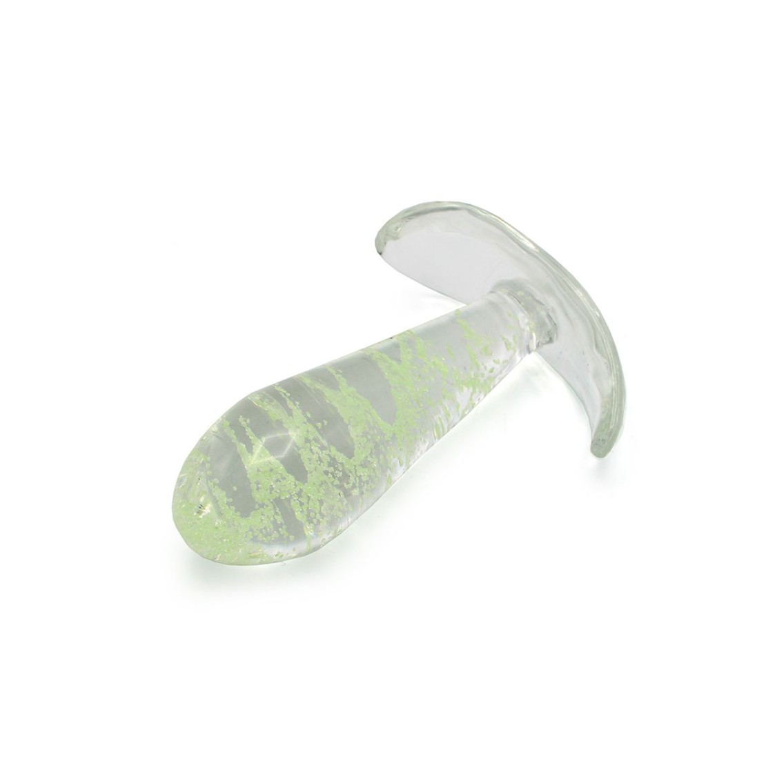 PLUGA ANALE IN VETRO SEX TOY UNISEX GLOW IN THE...