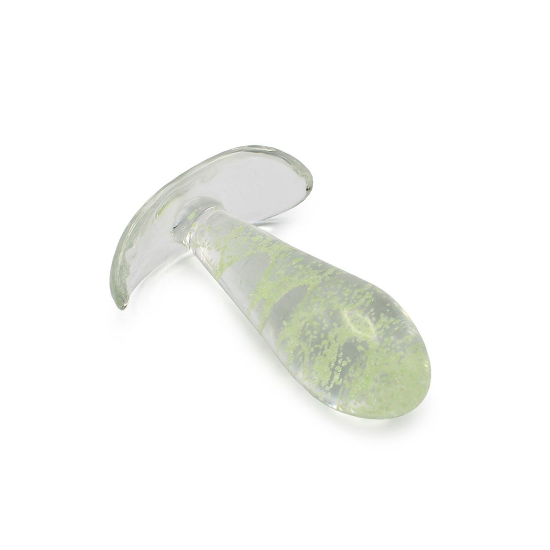 PLUG ANALE IN VETRO SEX TOY UNISEX GLOW IN THE...